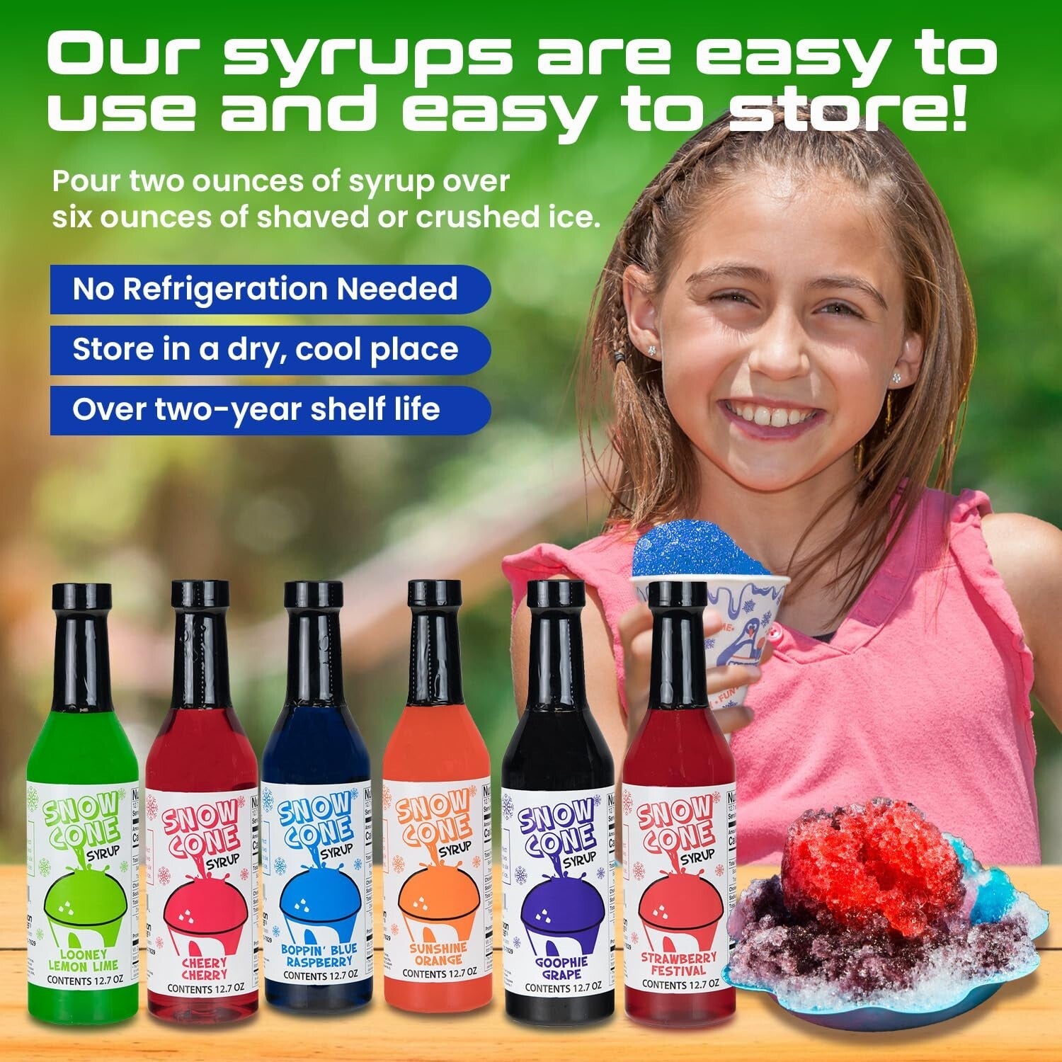 Ultimate 12 Flavor Snow Cone Syrup Pack - Perfect for Summer Parties!