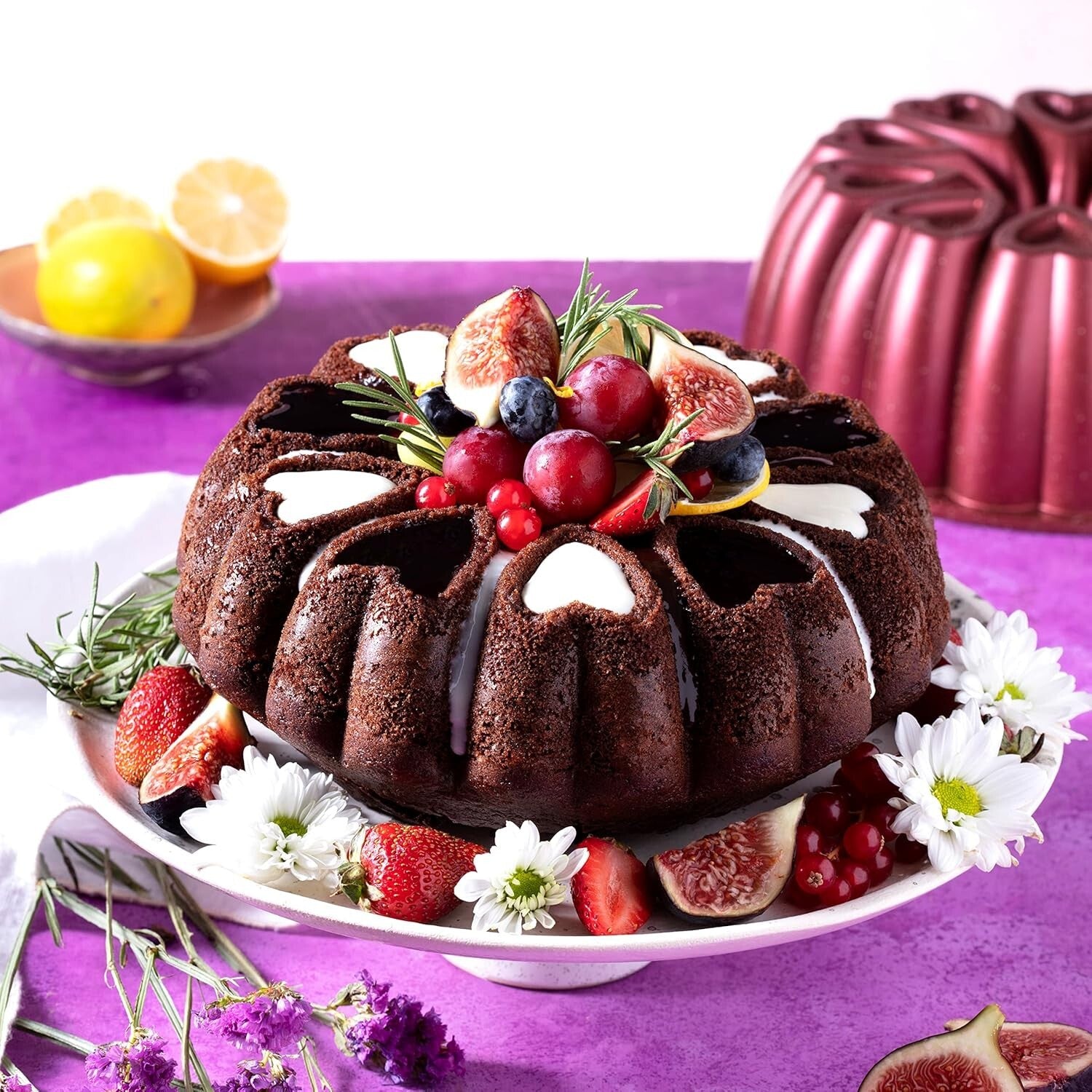 10-Inch Heavy-Duty Heart-Shaped Cake Pan - Non-Stick, Easy to Clean Design