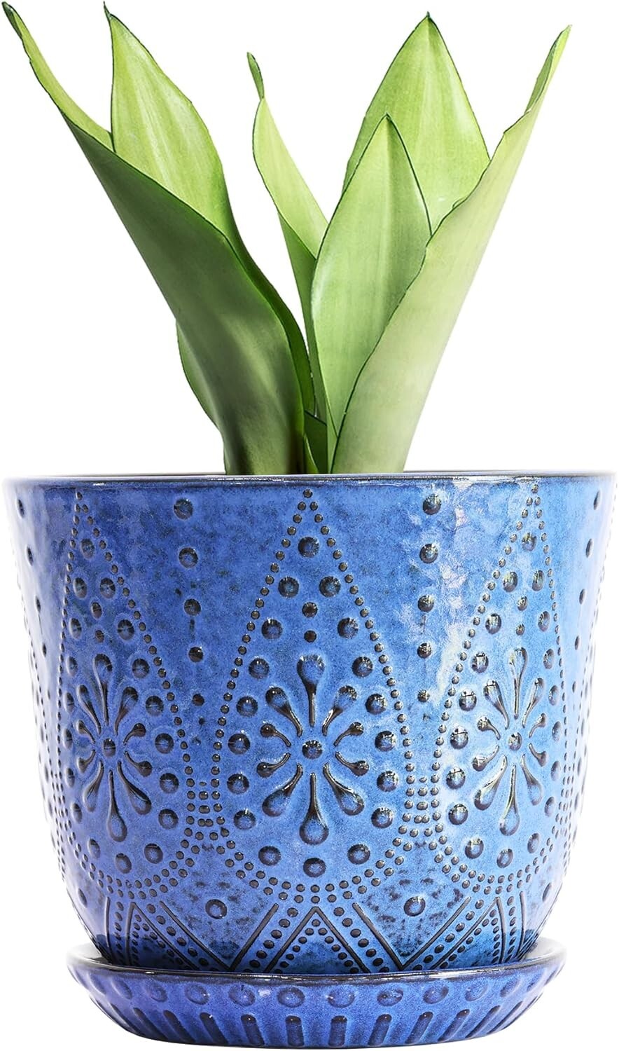 Elegant 10-Inch Ceramic Plant Pot with Drainage for Indoor & Outdoor Beauty