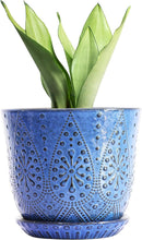 Load image into Gallery viewer, Elegant 10-Inch Ceramic Plant Pot with Drainage for Indoor &amp; Outdoor Beauty