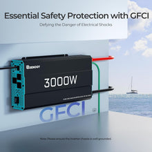 Load image into Gallery viewer, Portable 12V DC to 120V AC Power Inverter with Built-in USB and Multiple Outlets