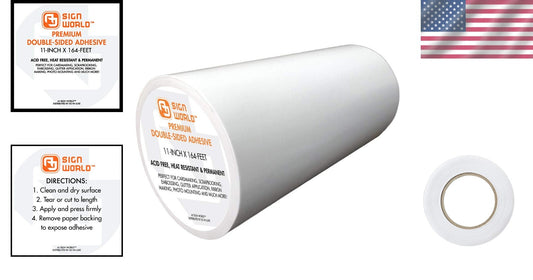 Extra-Long 11" Ultra-Thin Double-Sided Tape - Perfect for All Crafting Needs