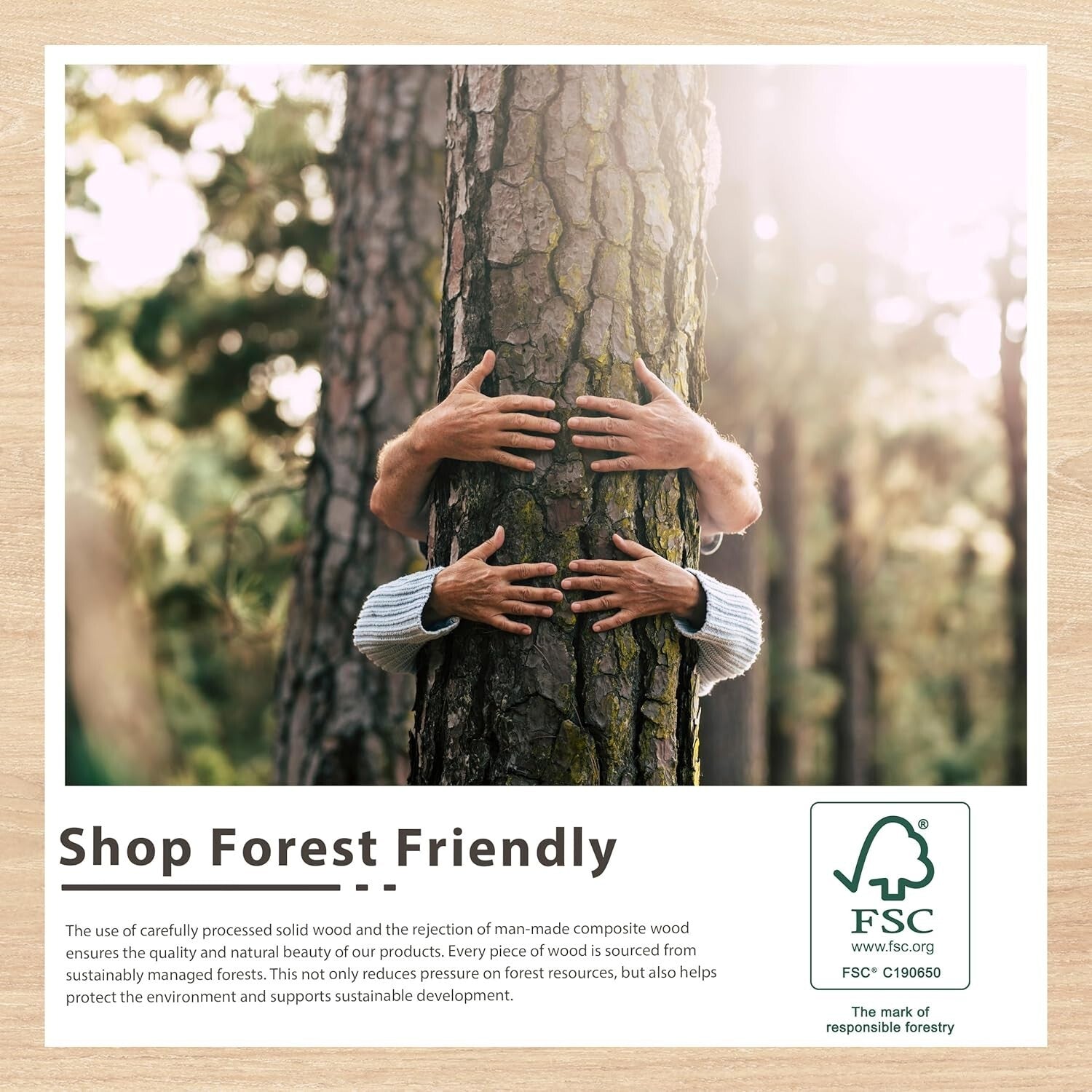 Versatile Rustic Wood Wall Mirror - Horizontal or Vertical Hanging, 60" x 36"