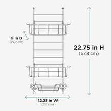 Load image into Gallery viewer, Adjustable Shower Caddy Organizer in Durable Stainless Steel - Fits Most Doors