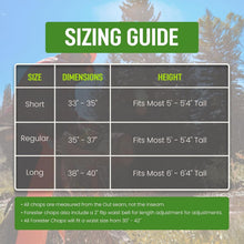 Load image into Gallery viewer, Professional Chainsaw Chaps - Lightweight, Water &amp; Oil-Resistant Gear, 35 in