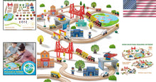 Load image into Gallery viewer, Engaging 110-Piece Train Set for Toddlers: Safe &amp; Compatible with All Brands