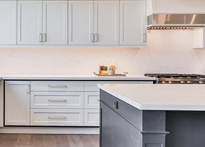 Elegant 10 Pack Brushed Satin Nickel Cabinet Hardware - Perfect for DIY Projects