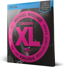 Load image into Gallery viewer, Premium XL Nickel 5-String Bass Strings - Perfect Intonation, Durable Quality