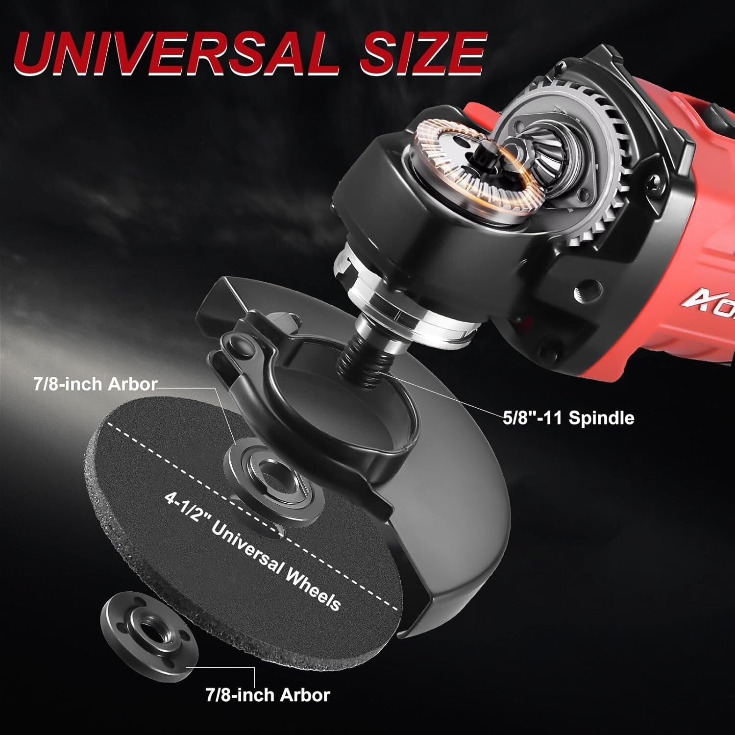 Versatile Cordless Grinder 4-1/2" - Includes 2 Wheels, Fast Charger & More!