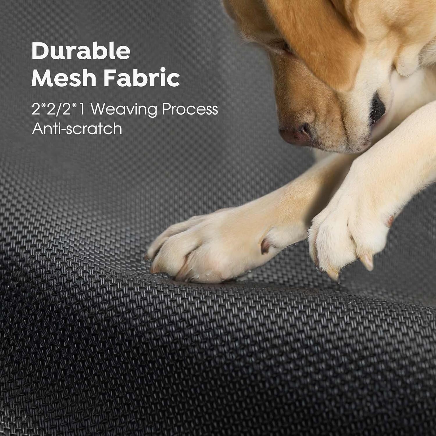 Portable Elevated Dog Bed with Anti-Slip Feet and Cooling Design for Large Dogs