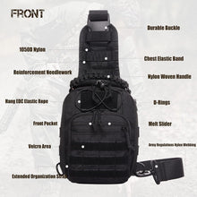 Load image into Gallery viewer, Versatile Tactical Sling Bag with Molle System - Ideal for Outdoor Adventures