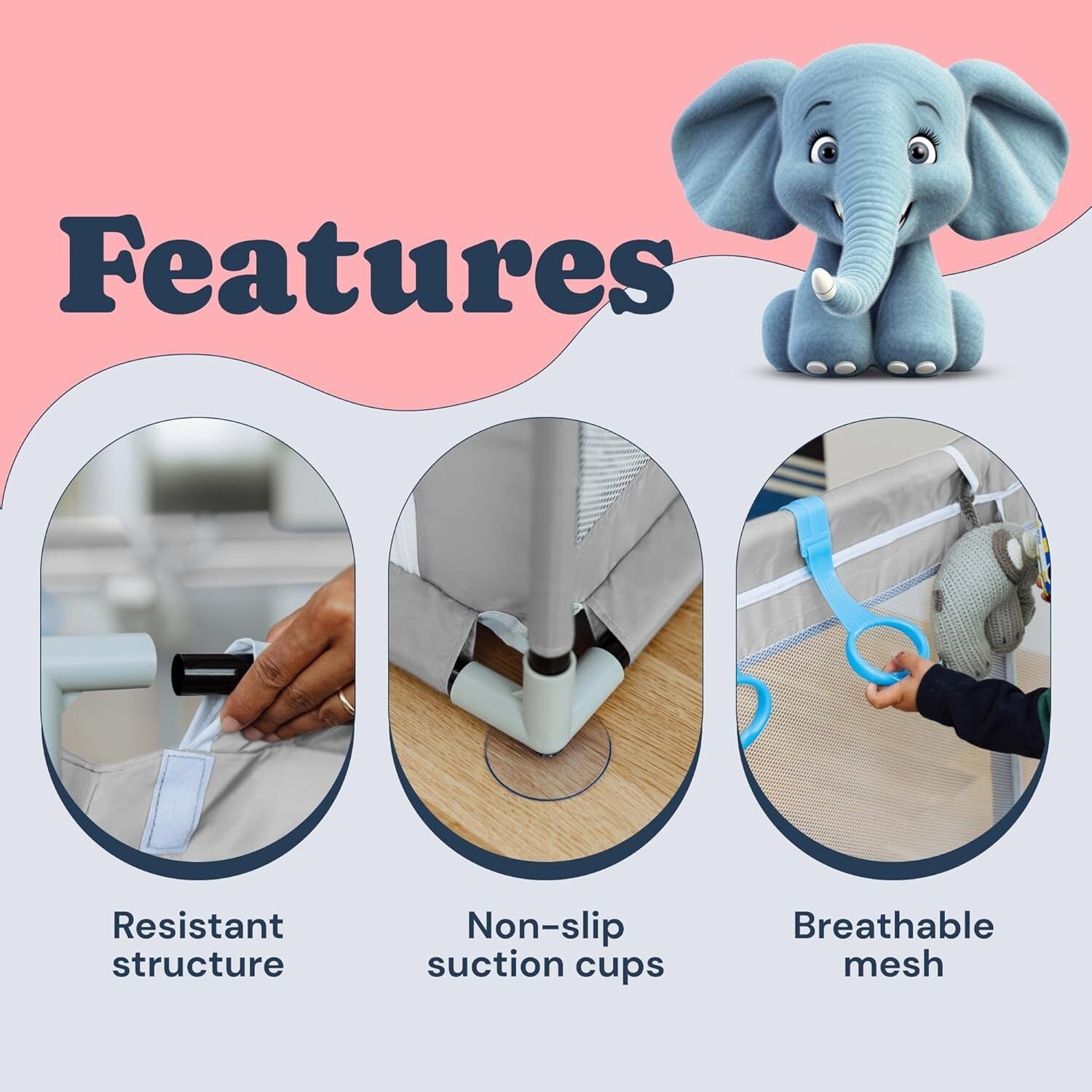 Sturdy Baby Playpen with No-Gap Design - Safe Play Space for Your Toddler 50x50