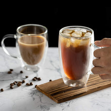 Load image into Gallery viewer, Durable Borosilicate Glass Coffee Mugs - 16oz Double Layer Insulation, 6 Pack