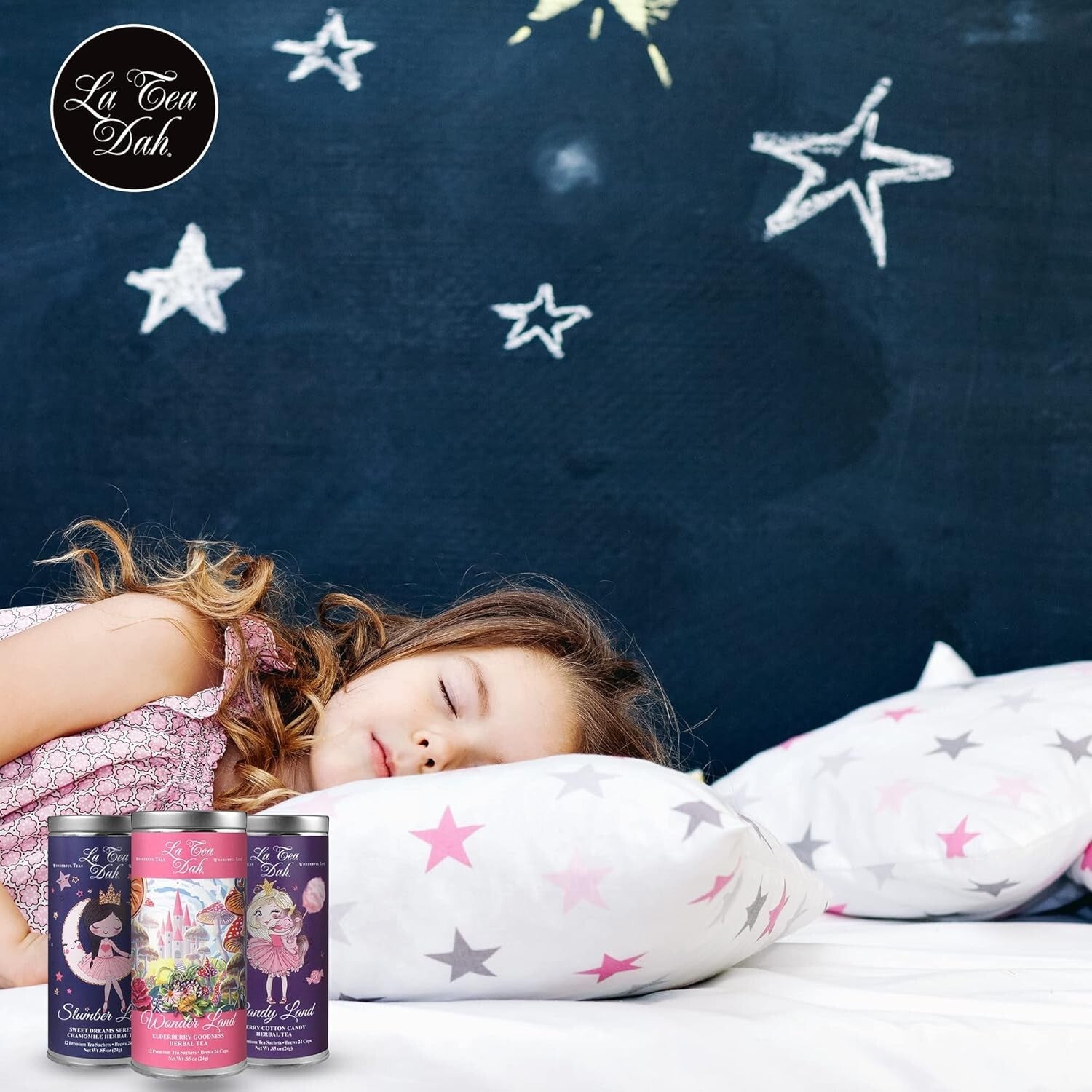 Adorable Kids Tea Set - 3 Delicious Decaf Herbal Teas for Parties & Celebrations