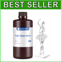 Load image into Gallery viewer, Tough &amp; Transparent 3D Printer Resin, 1kg - Compatible with All LCD/DLP Printers