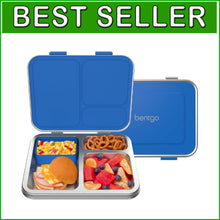 Load image into Gallery viewer, Airtight Kids Lunch Box with 3 Compartments &amp; Dishwasher Safe Design – Age 3+