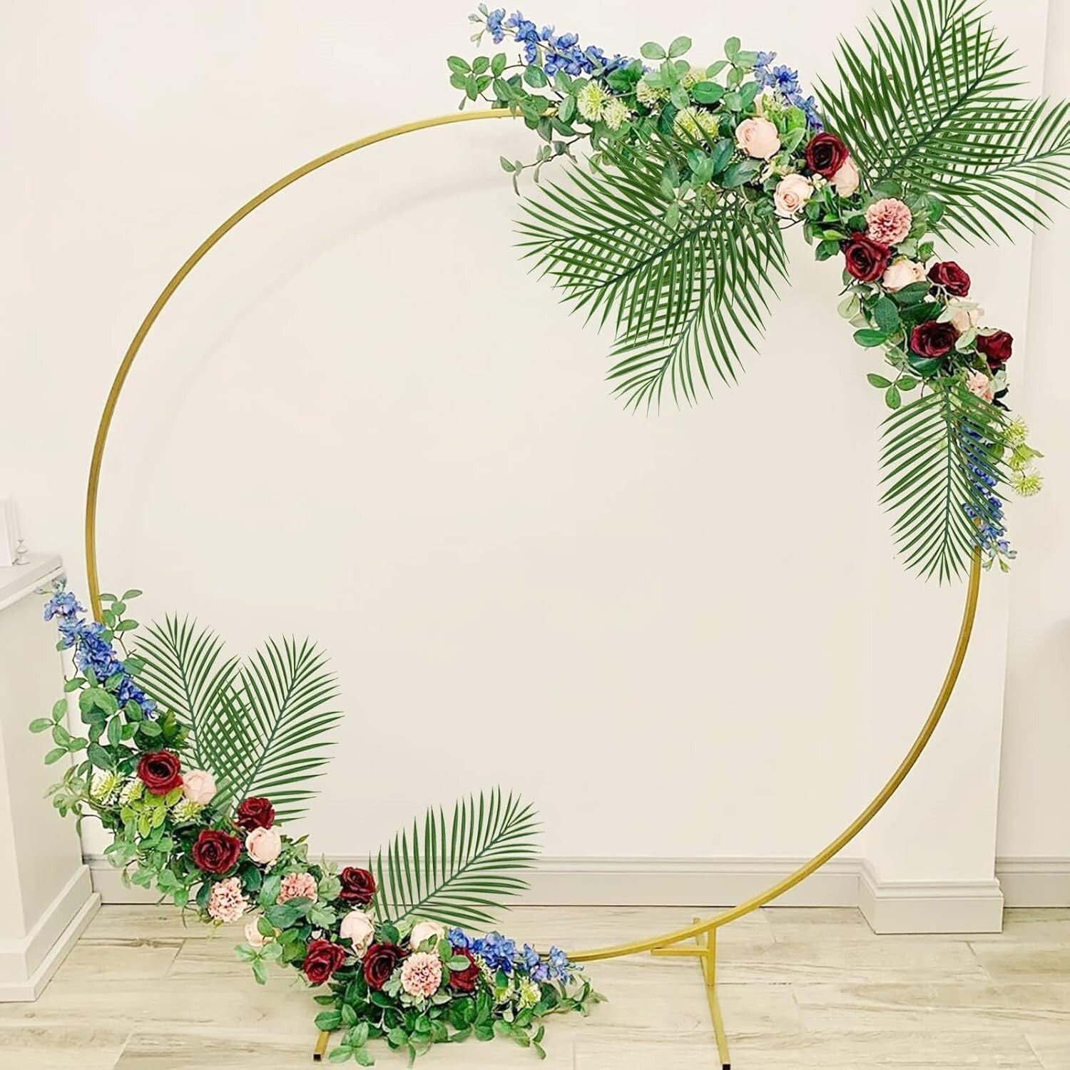 Decorative 40 Pcs Palm Leaves - Durable Fake Fronds for Lush Arrangements