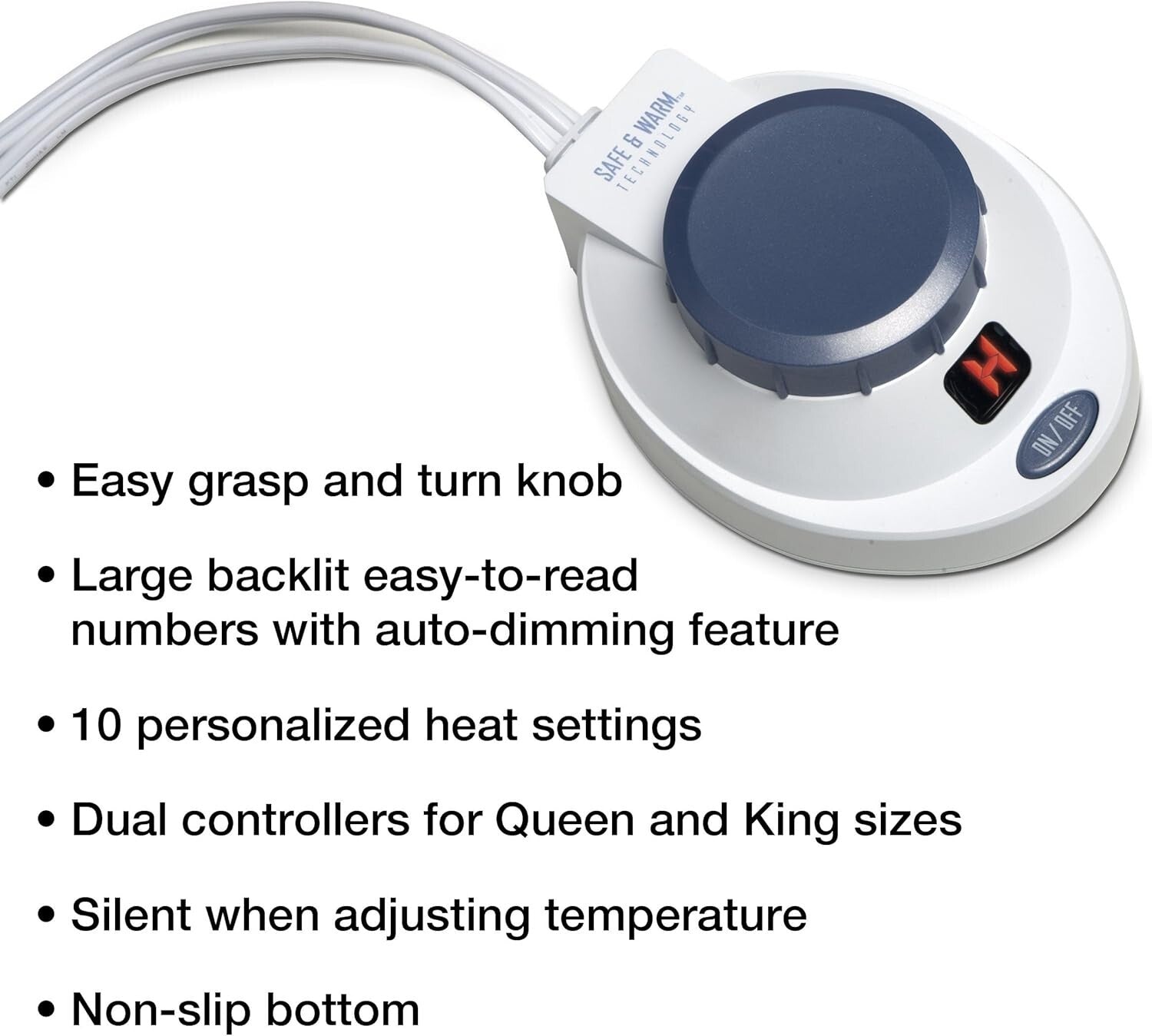 Luxurious Electric Heated Micro-Fleece Blanket with Automatic Shut-Off Feature