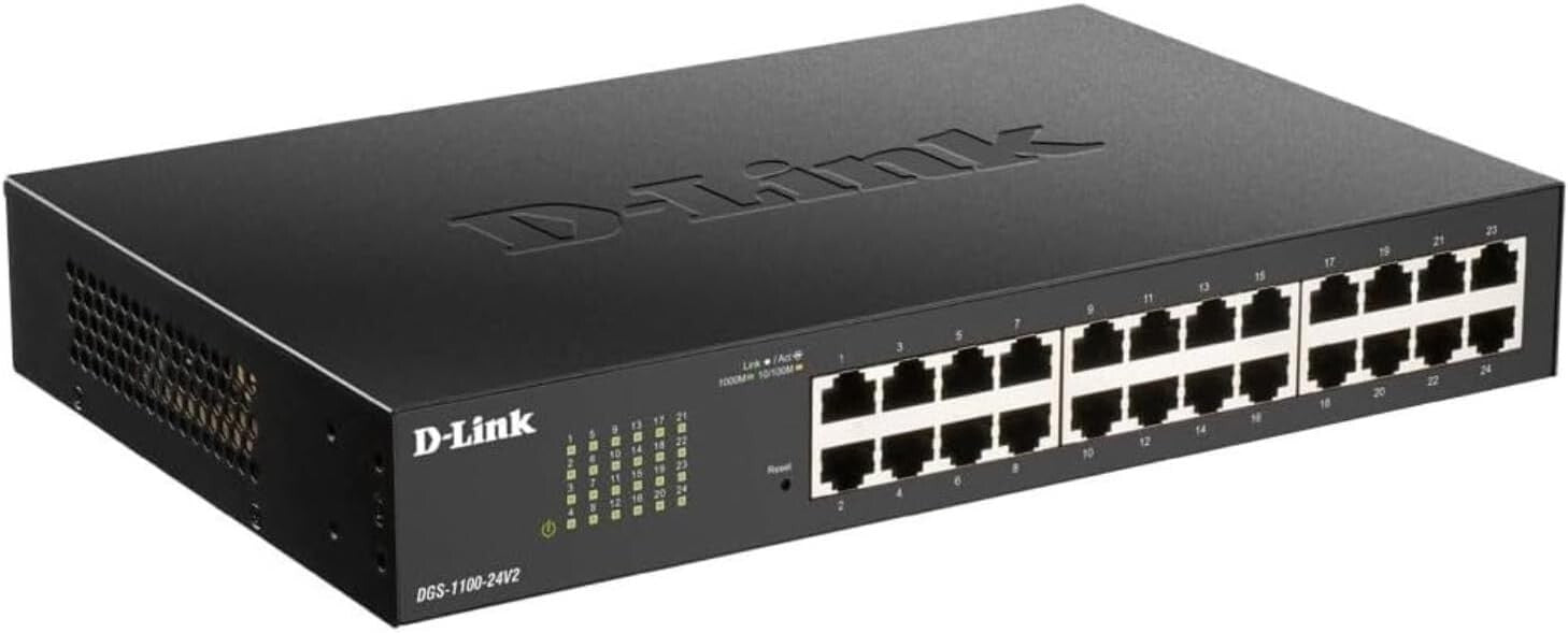Energy-Efficient 24-Port Gigabit Managed Switch - Silent Operation & Easy Setup