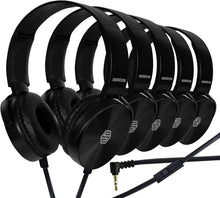 Load image into Gallery viewer, Noise-Isolating Kids Headphones with In-Line Mics - Perfect for Schools