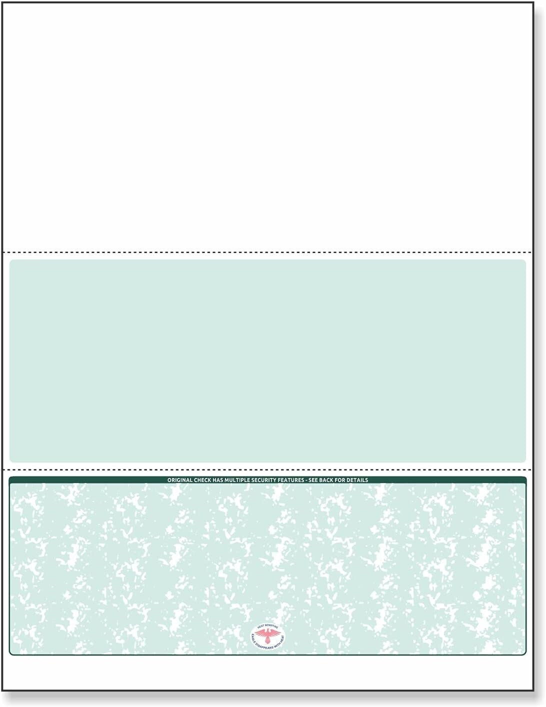 Professional 500-Piece Green Matte Blank Check Paper for Laser & Inkjet Printing