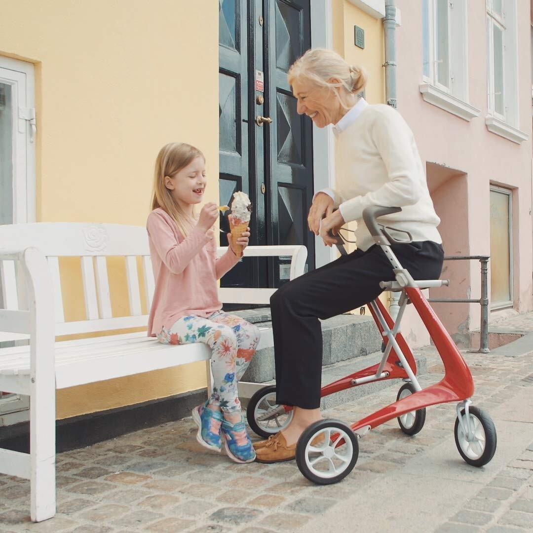 World's Lightest Carbon Fiber Rollator Walker - Easy Transport & Awarded Style