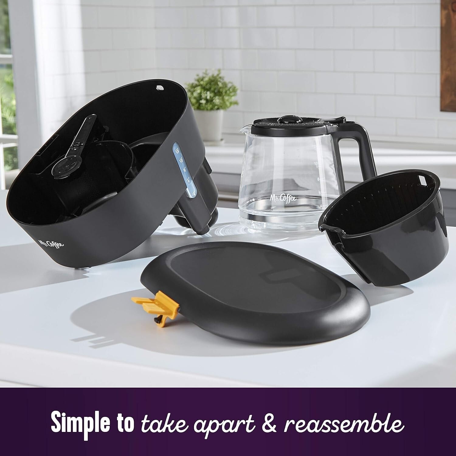 12-Cup Black & Chrome Coffee Maker with Advanced Filtering and Auto Clean Cycle