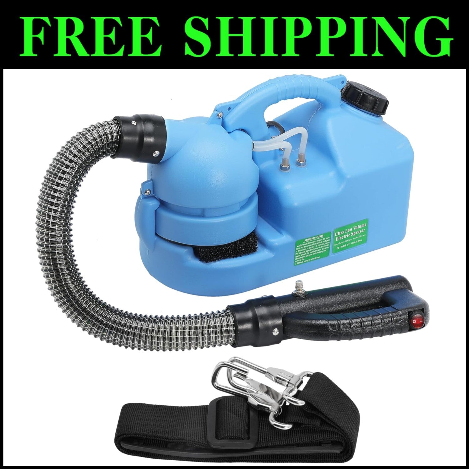 Adjustable Grit Electric ULV Sprayer - Ideal for Homes, Farms & Schools