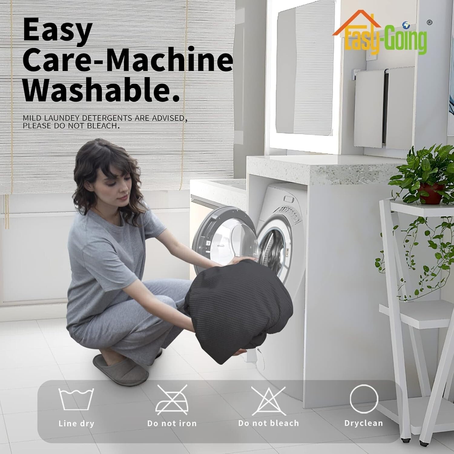 Machine Washable 2-Piece Cover Set for Oversized Chairs - Stain-Resistant Fabric