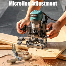 Load image into Gallery viewer, Precision Compact Router Bracket for 65mm Palm Routers - Adjustable Depth