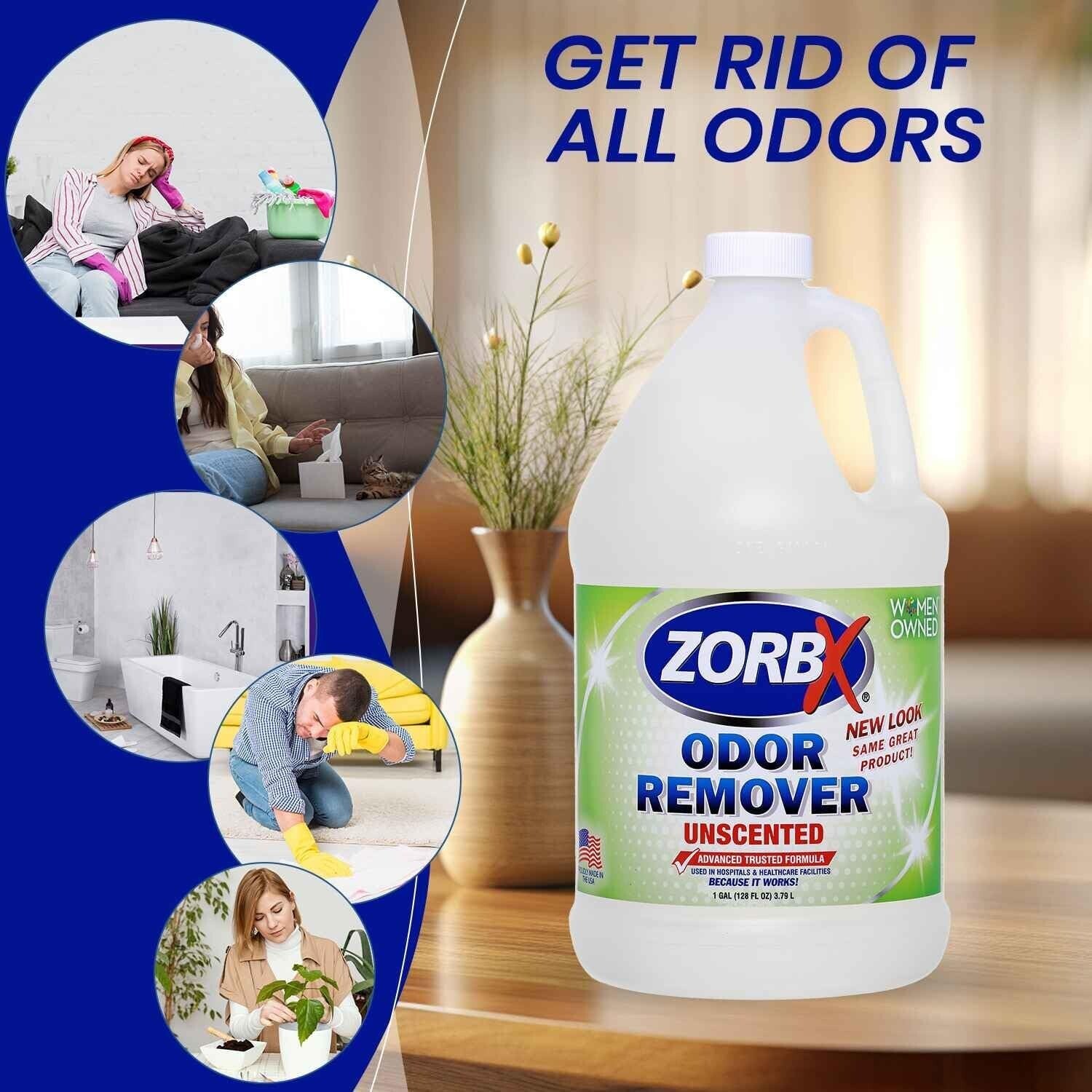 Advanced 128 Oz Odor Remover Spray - Trusted Formula for Strong Odor Elimination
