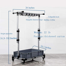 Load image into Gallery viewer, Stainless Steel Freestanding Broom and Mop Holder with 10 Slots for Easy Storage