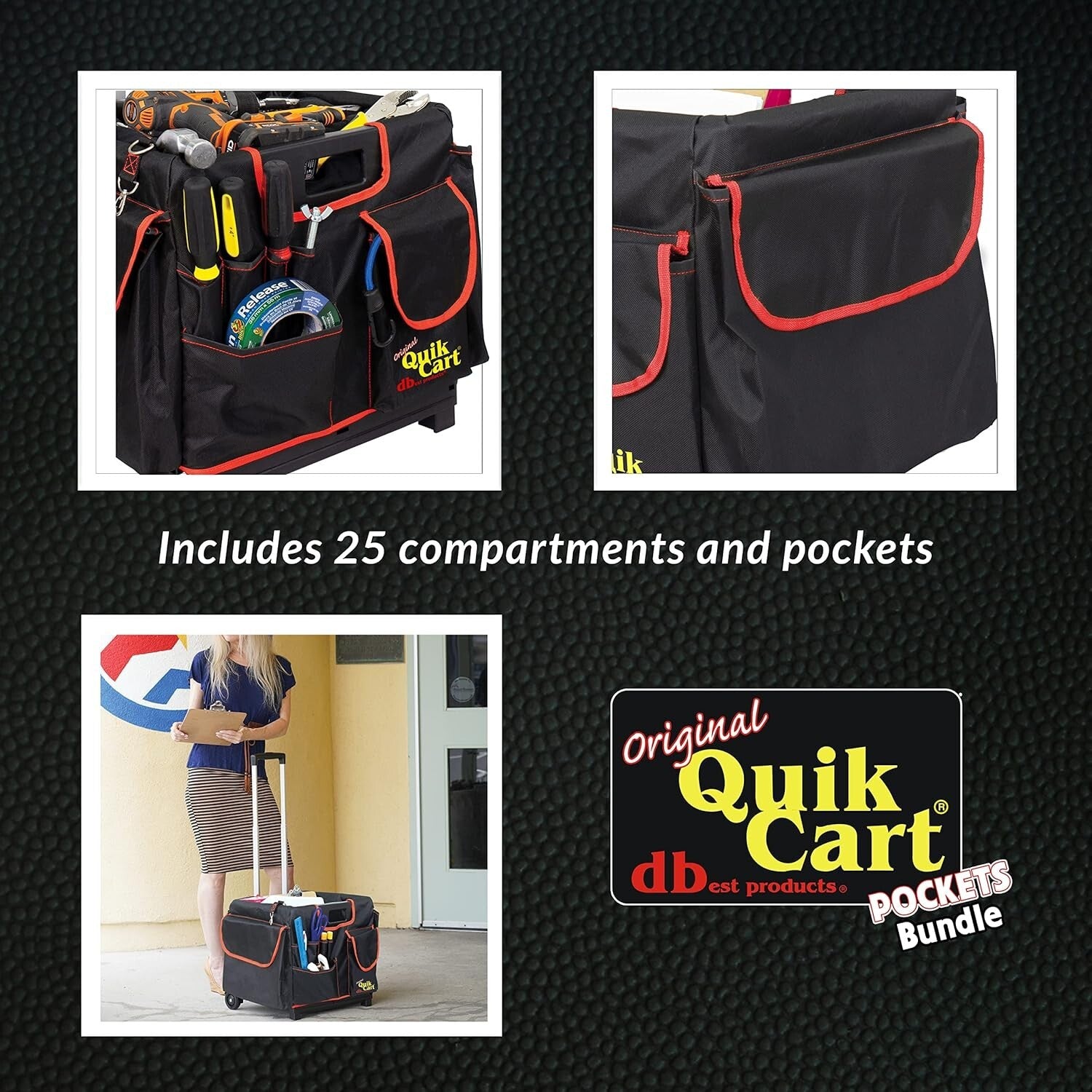 Compact dbest Quik Cart Bundle - Ideal for Outdoor Projects with 80 lb Capacity