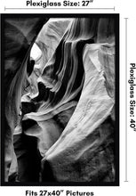 Load image into Gallery viewer, Stylish 27x40 Black Picture Frame with Durable Engineered Wood - Gift Ideal
