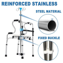 Load image into Gallery viewer, Lightweight IV Pole for Mobility Assistance - Adjustable 29.5-52.5 in, 4 Hooks