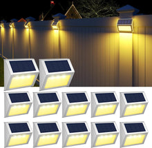 Load image into Gallery viewer, Warm Light Solar Garden Lights - 12-Pack Waterproof for Safe Outdoor Lighting