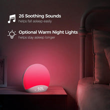 Load image into Gallery viewer, Sunrise Alarm Clock &amp; Sound Machine: 26 Soothing Sleep Sounds &amp; Night Light