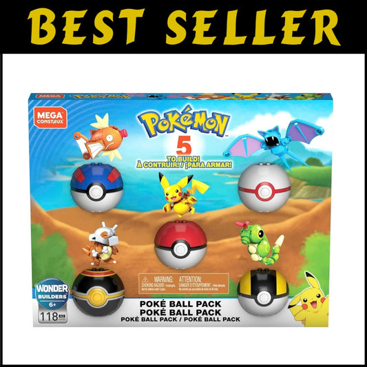 Exclusive Pokémon Multi-Figure Pack with 5 Poké Balls & Iconic Characters