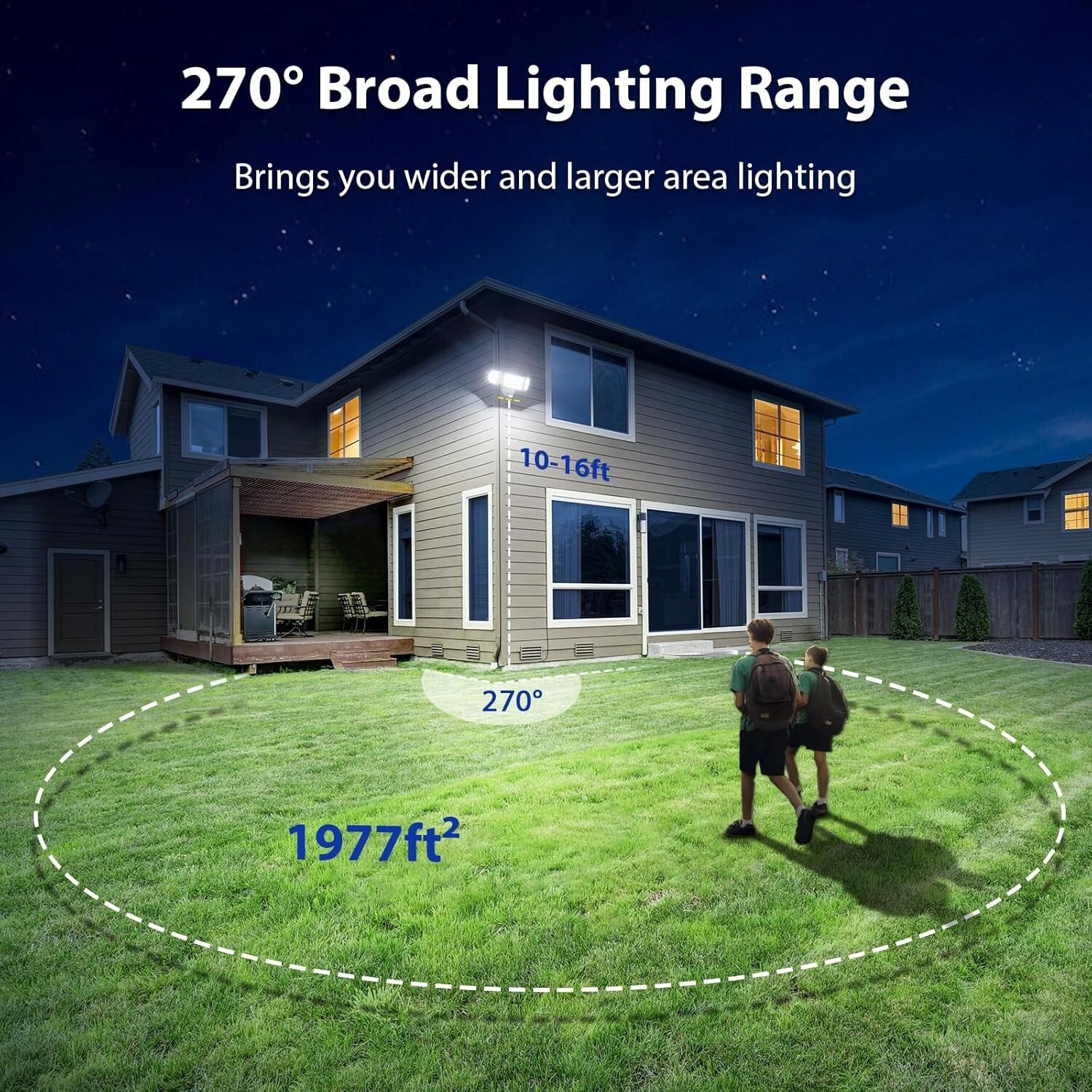 Energy-Saving 9000LM Motion Sensor LED Floodlight - Outdoor Security Solution
