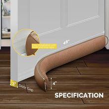 Load image into Gallery viewer, 48-Inch Extra Long Weighted Door Draft Stopper for Soundproofing &amp; Comfort