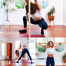 Load image into Gallery viewer, 5ft Bamboo Yoga Stick - Balance and Mobility Aid for Stretching &amp; Flexibility