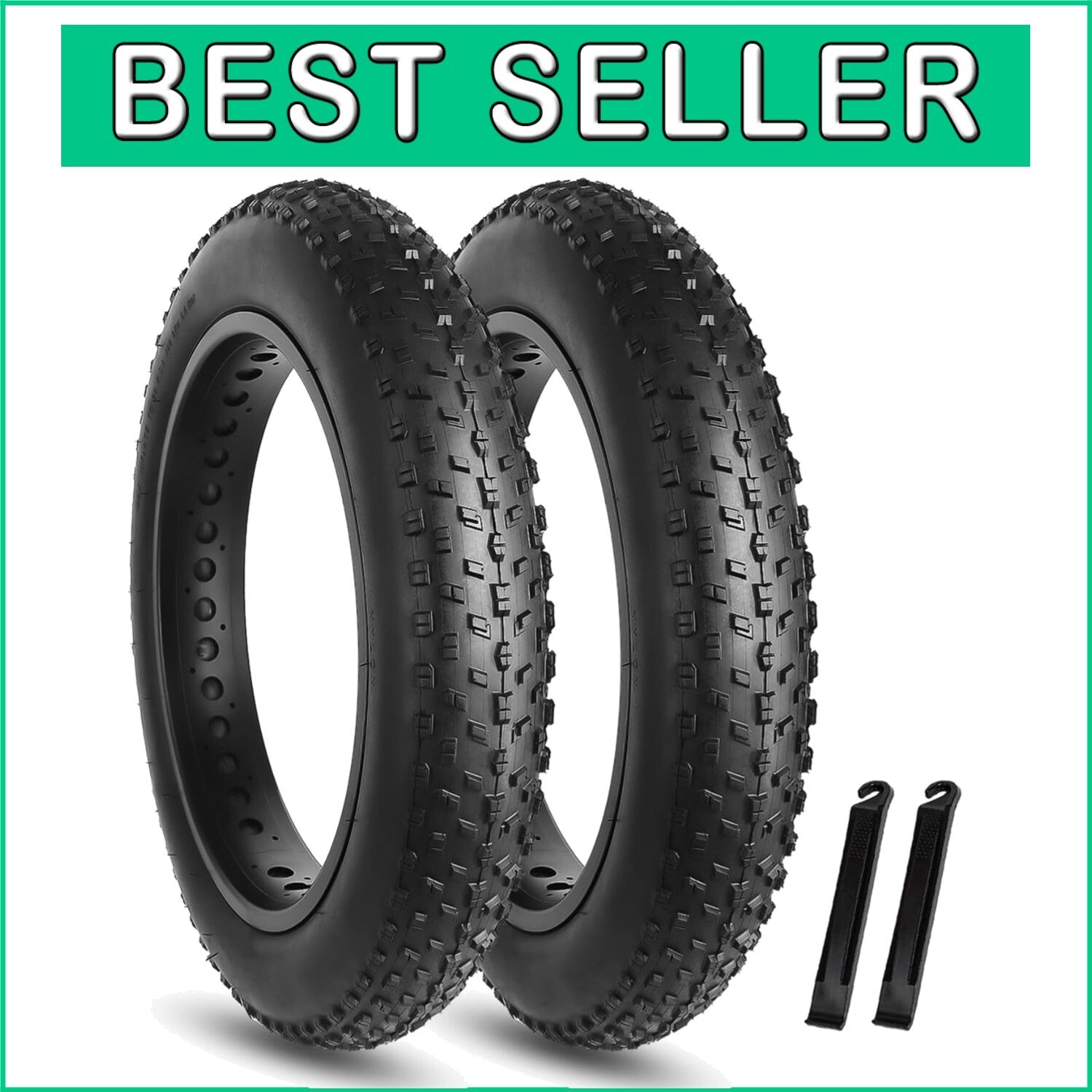 All-Terrain 20x4.0 Inch Fat Bike Tire Set with Exceptional Grip and Traction