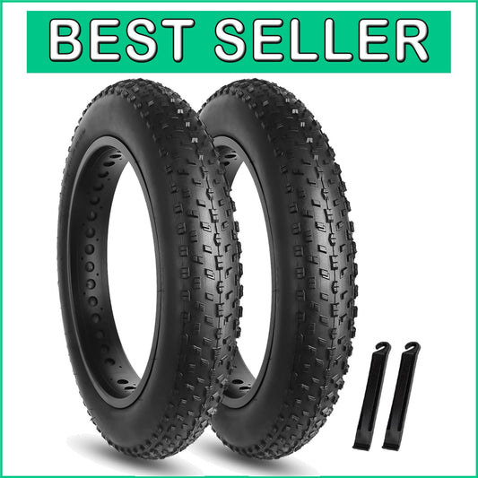 All-Terrain 20x4.0 Inch Fat Bike Tire Set with Exceptional Grip and Traction