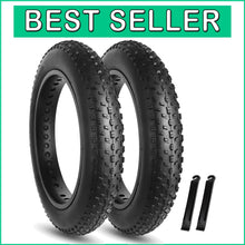 Load image into Gallery viewer, All-Terrain 20x4.0 Inch Fat Bike Tire Set with Exceptional Grip and Traction