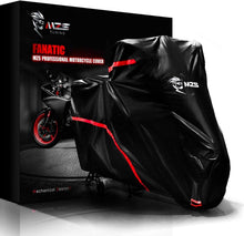 Load image into Gallery viewer, Windproof Motorcycle Cover with Reflective Stripes - Universal Fit for 86" Bikes