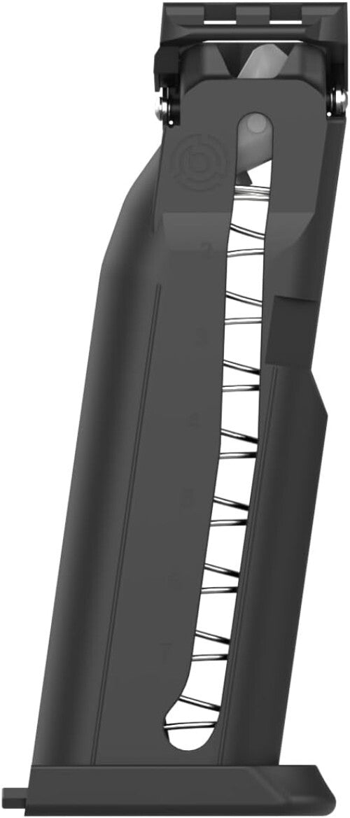 Durable 7-Round Black Polymer Magazine for Pistol Launchers - Lightweight Design