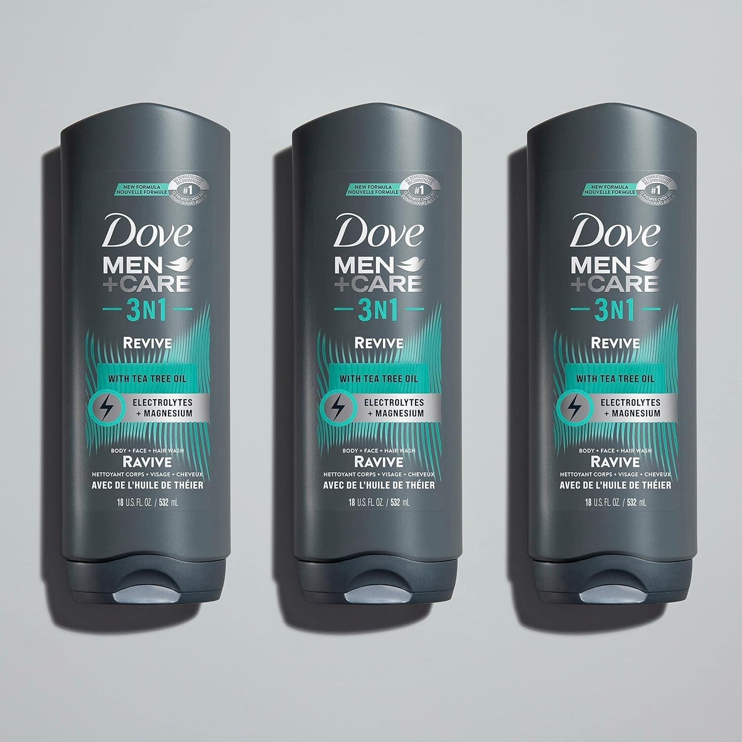Dove Revive 3-in-1 Tea Tree Oil Body Wash – Cleanse, Hydrate in One Go