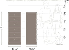Load image into Gallery viewer, Sleek 6-Drawer White Dresser: Durable Tall Chest Perfect for Organized Bedrooms