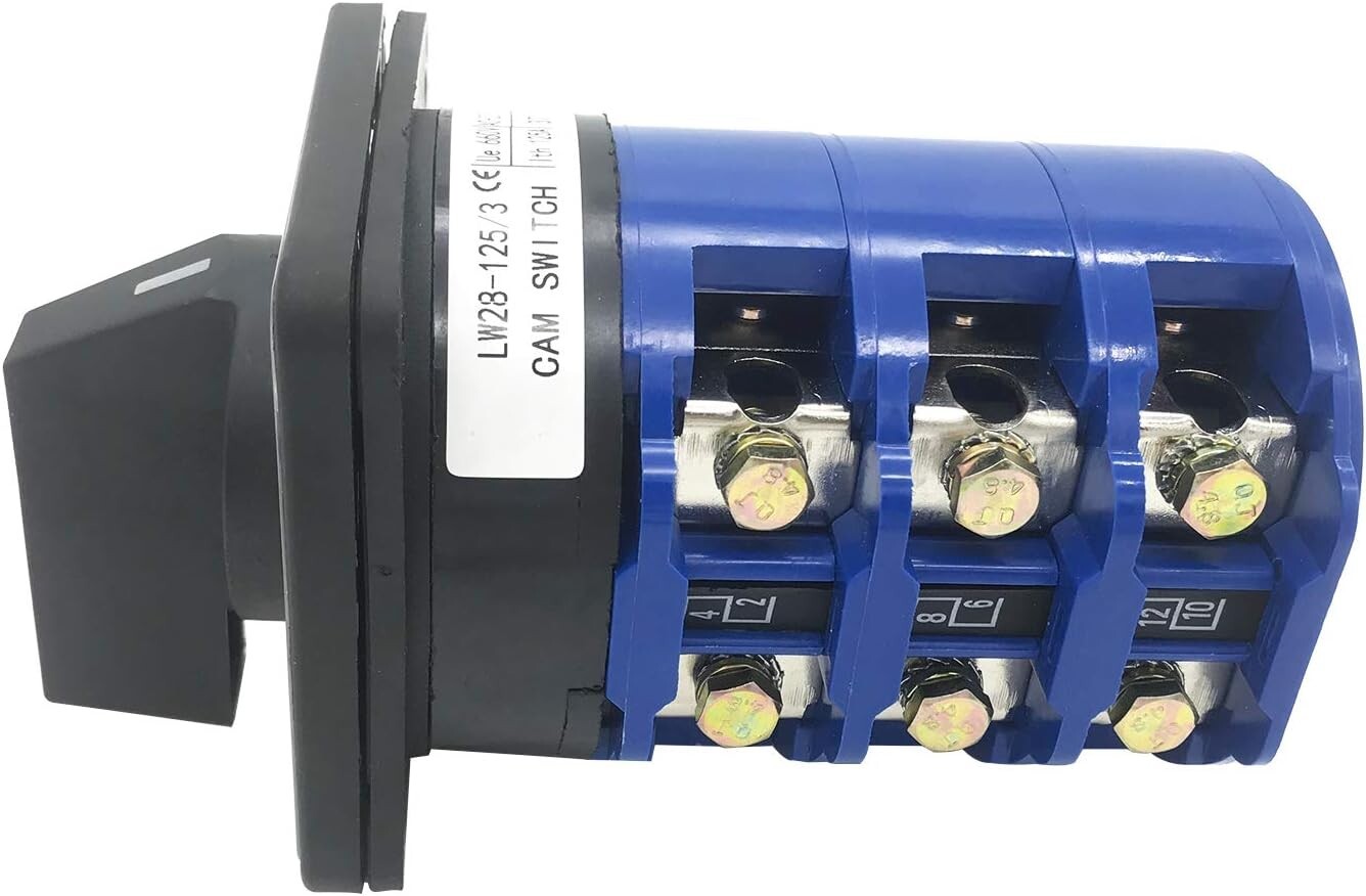 Versatile Rotary Changeover Switch 125A 660V - Ideal for Electric Motors