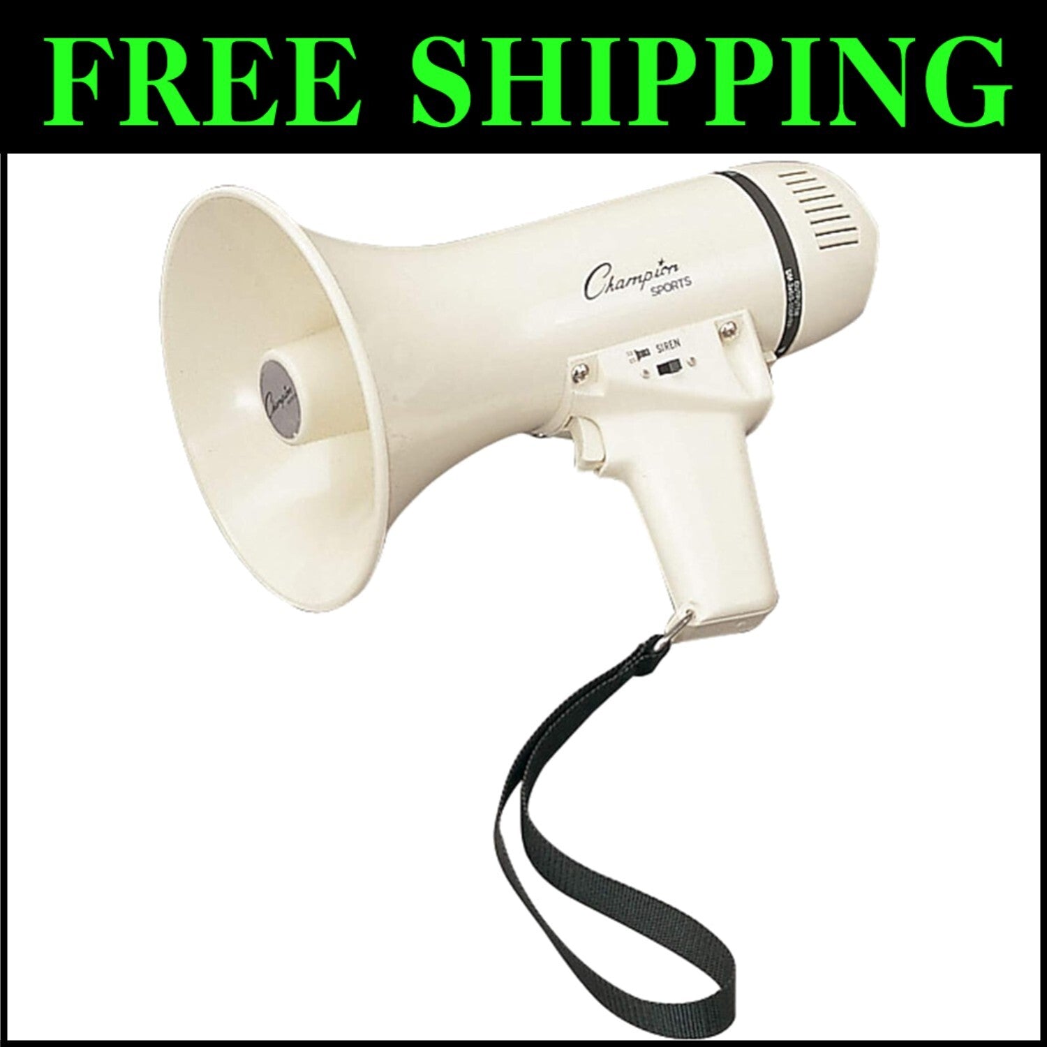 Compact 800-Yard Megaphone with Siren - Ideal for Emergencies and Gatherings